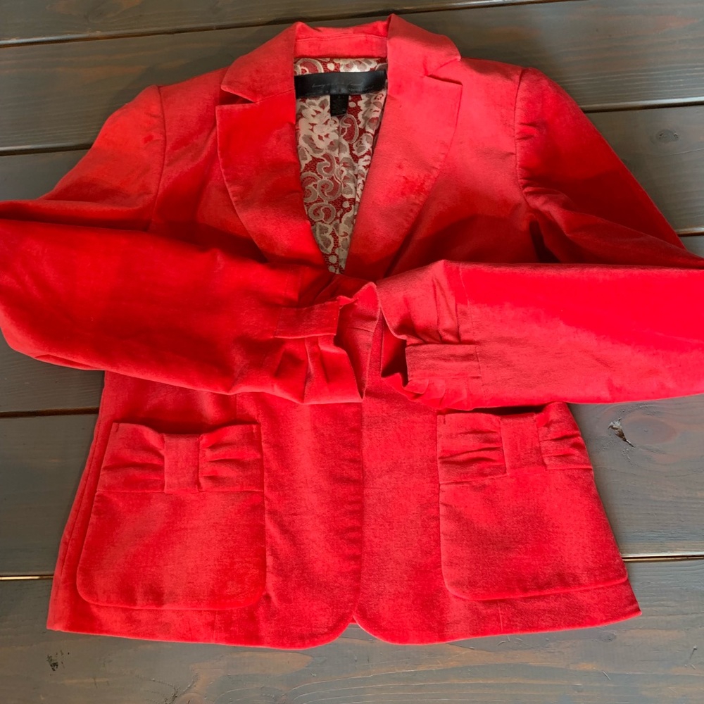 Apostrophe small velvet blazer
